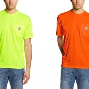 Carhartt Yellow and orange Short Sleeve Vibrant and Comfortable T-shirts. 100493